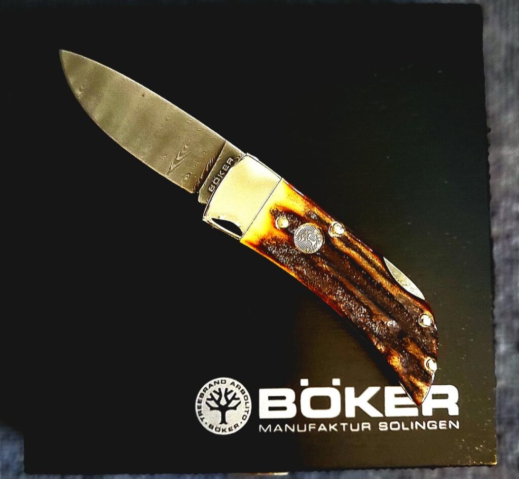 Boker Stag & Damascus Gentlemen's folder