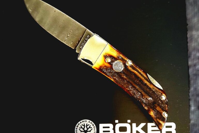Boker Stag & Damascus Gentlemen's folder