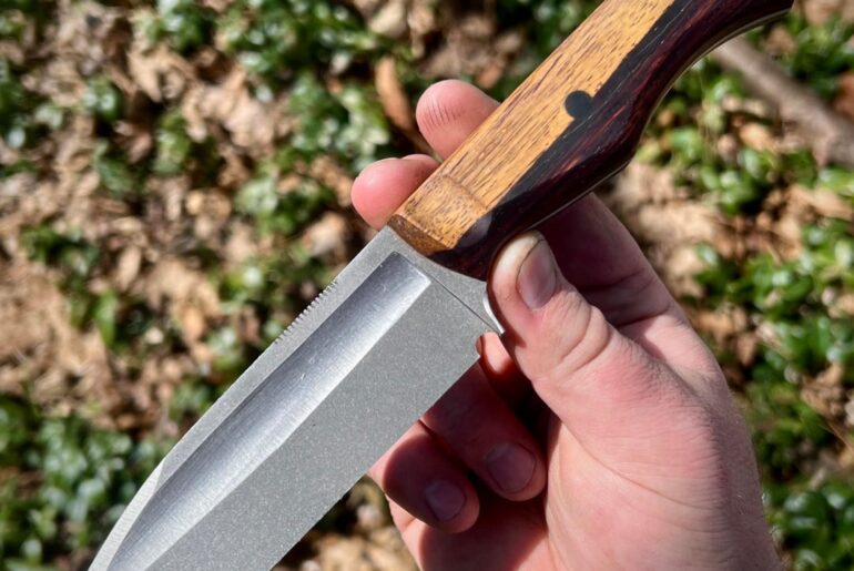 I would love your feedback on this hunting knife I made
