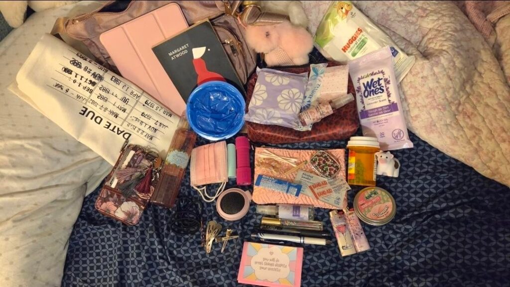 What does my overly stuffed bag tell you ? :)