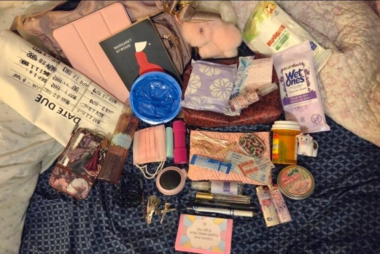 What does my overly stuffed bag tell you ? :)