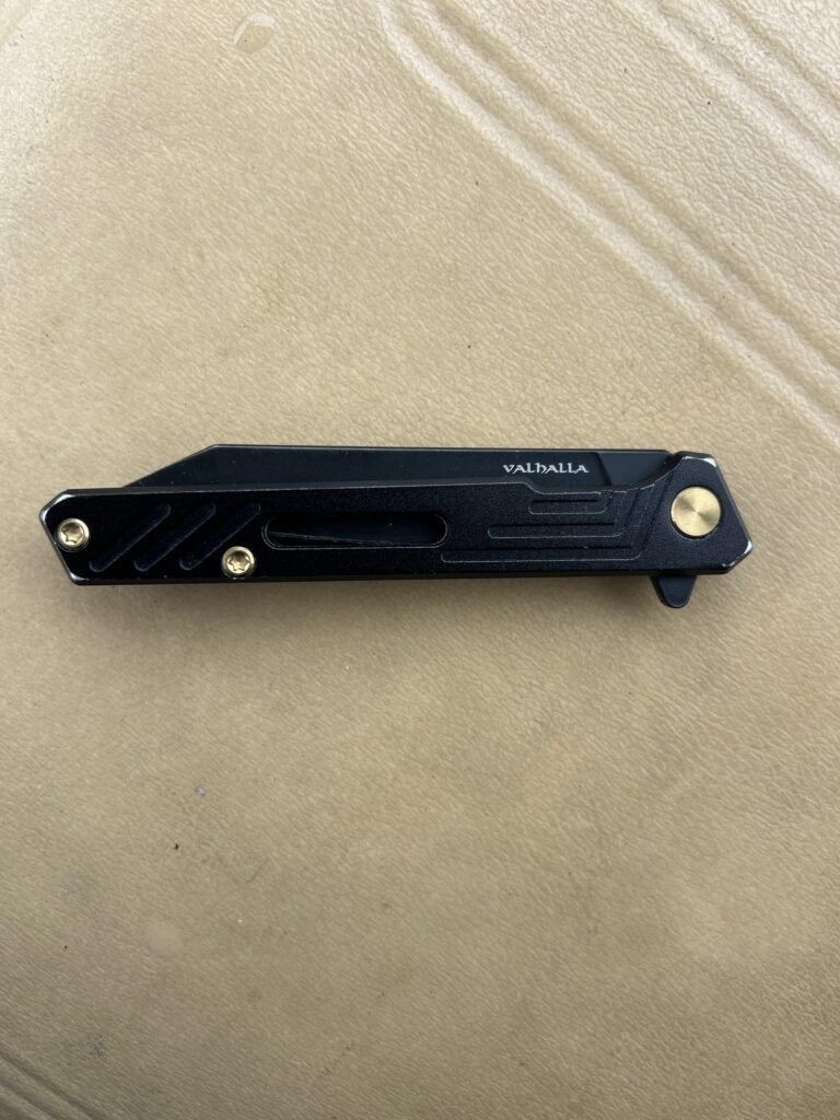 Love my super slim Valhalla knife, smooth opening, but not a fan of D2. @ 3” x 3/4”. Perfect for corner of pocket so hand can go in smoothly still. What folding knife with a better blade with the same slim profile do you recommend?