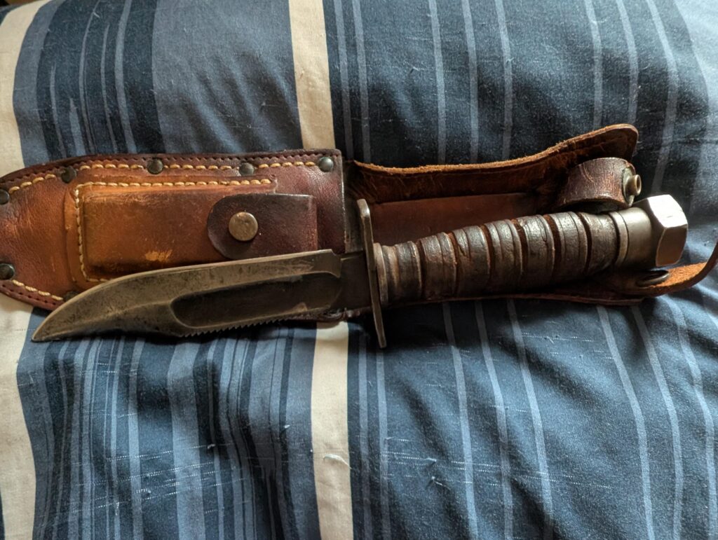 Knife I found while cleaning out a garage.