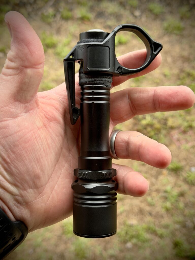 A Sweet LEGO - Malkoff MDC 18650 to E Series/E to C Adapter/Solarforce L2 Head/Denkiman rosy SFT40 3,000k drop in/Switchback/Non Shrouded Prometheus Switch Boot