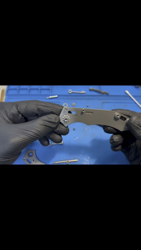 RailLock folding knife assembly