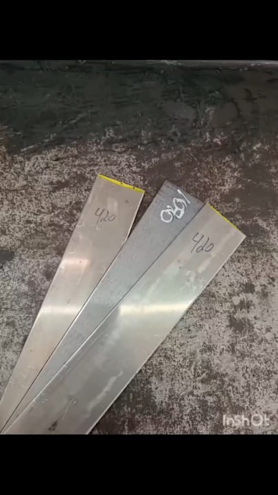 Chef's knife made of sanmai steel some time ago.