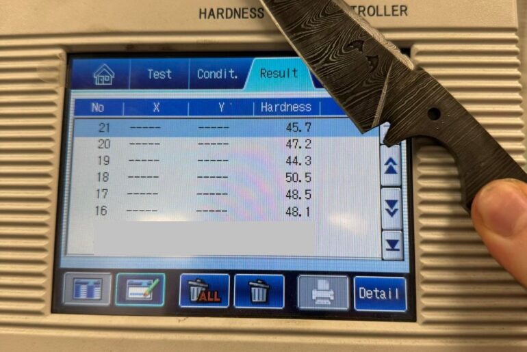 Rockwell Hardness Results. 4-3-2026. Not an April Fools joke, but these numbers are FOOLISH…