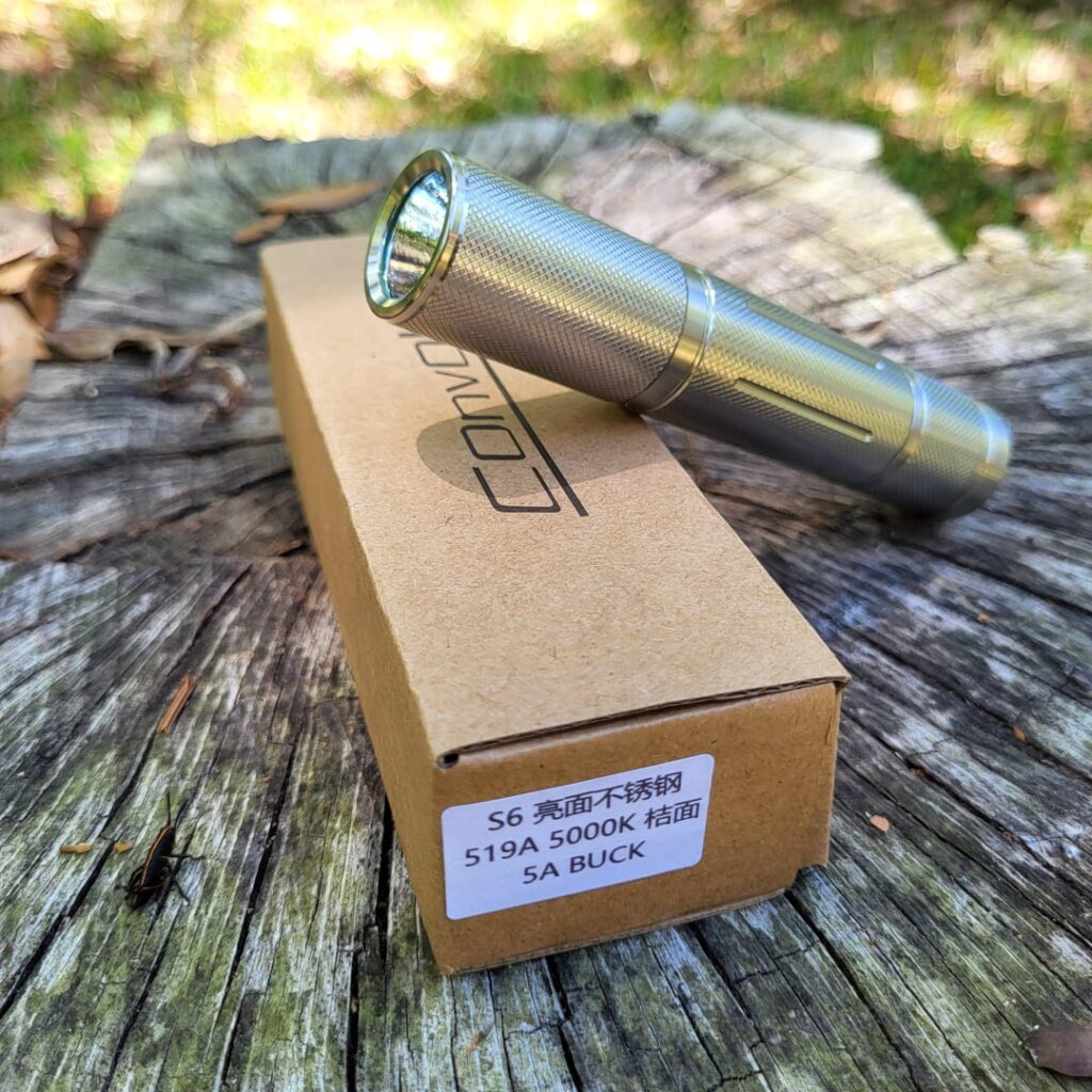 NLD! My first convoy- S6 in stainless steel, 519a 5000k . Will definitely be buying more convoy flashlights!