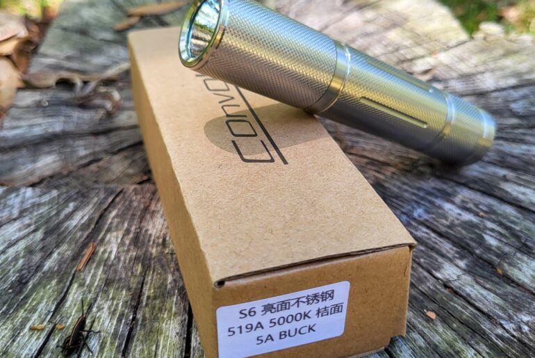 NLD! My first convoy- S6 in stainless steel, 519a 5000k . Will definitely be buying more convoy flashlights!
