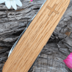 Vibes of spring ... Red oak with cherry inlays on the Victorinox Spartan!