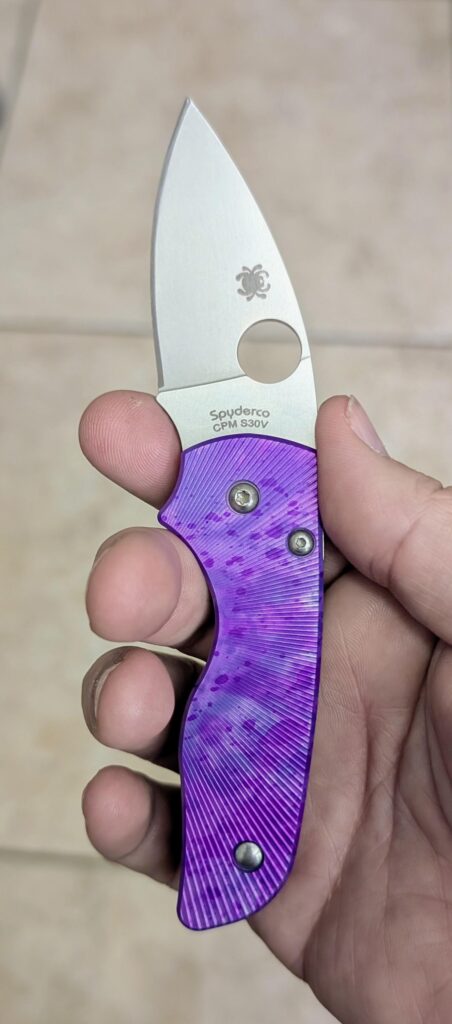 NSD, Ripp's Garage Tech, Purple, Spyderco Lil Native