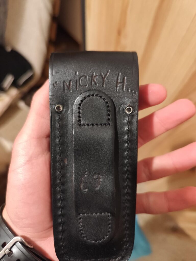 Name and number on brand new buck 110