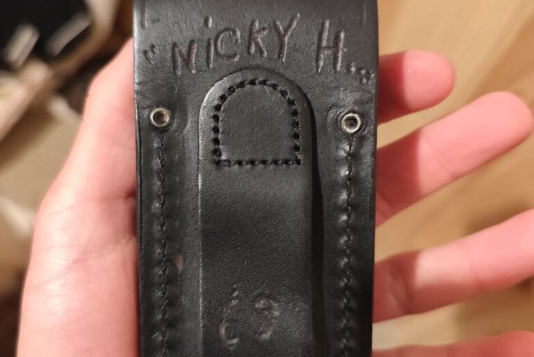 Name and number on brand new buck 110