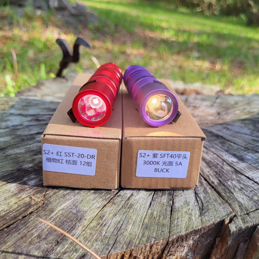2 new additions came in today! Convoy S2+ deep red and sft40 3000k.