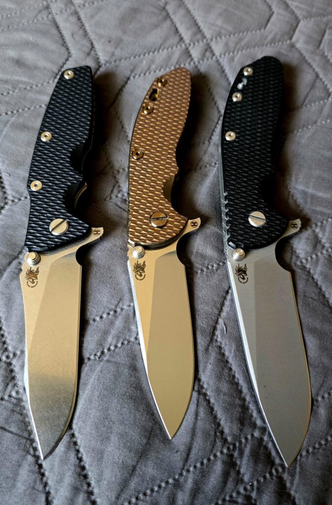 3 Hinderer Hollow Slicers.