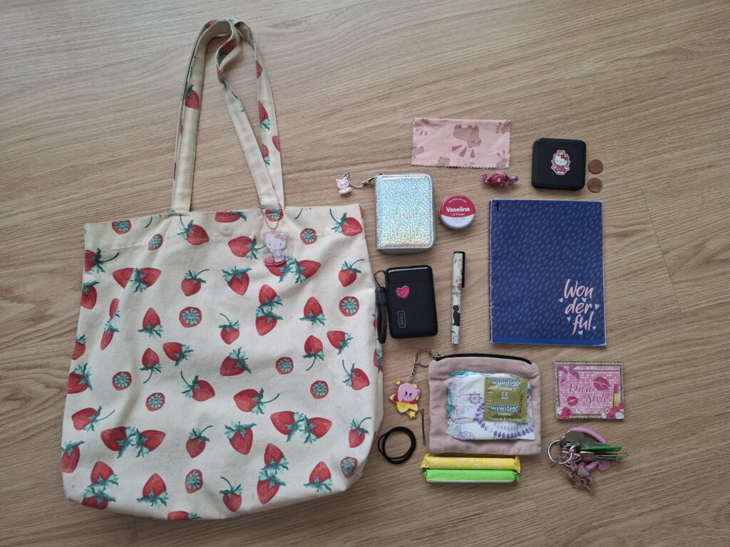 What can you tell about me based on my bag?