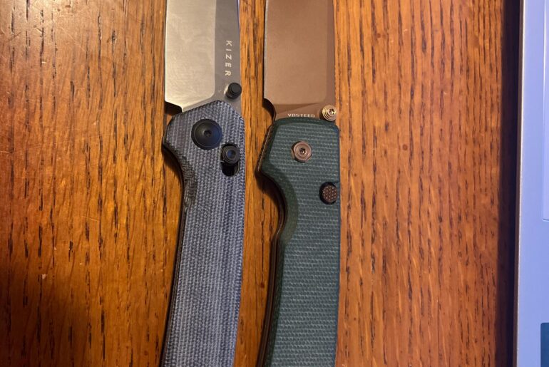 New Kizer and returned a Vosteed Kroc. Flick areas is too sharp reaching in pocket. Porcupine kinda looks half way too?