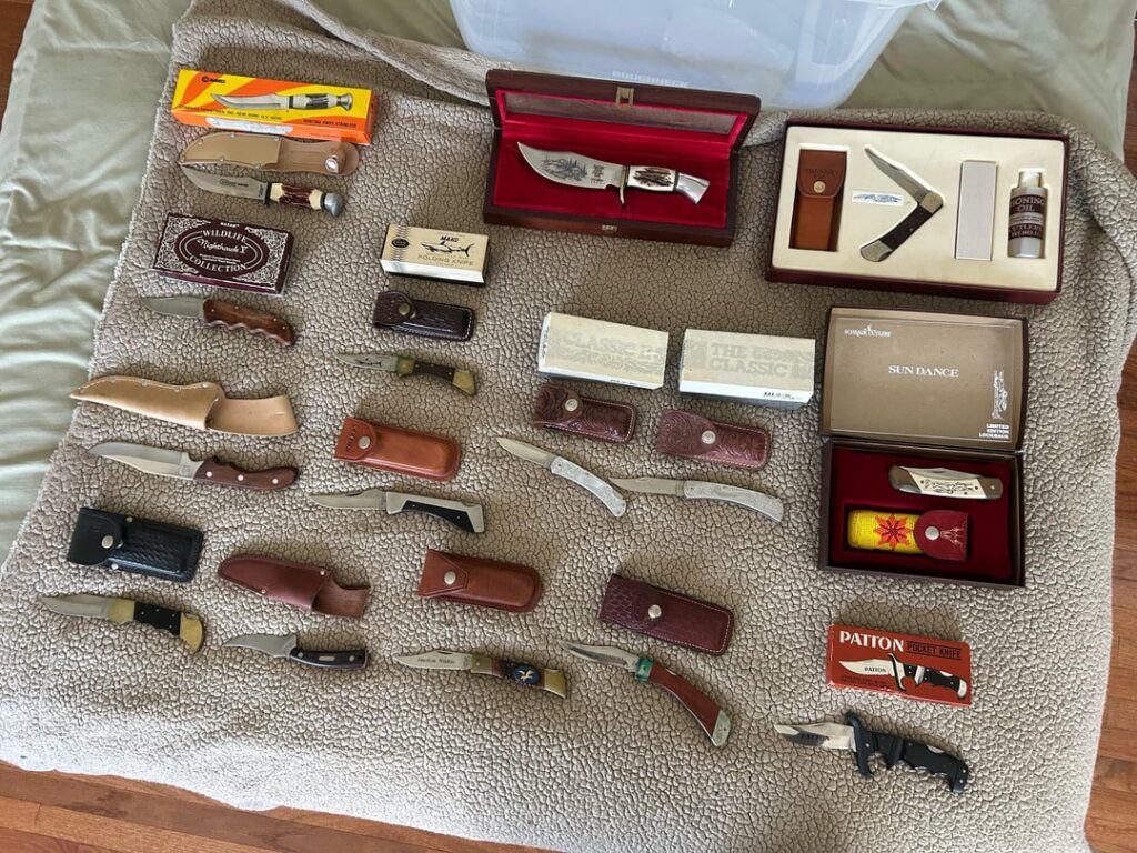 I recently became the owner to several knives my family left me...