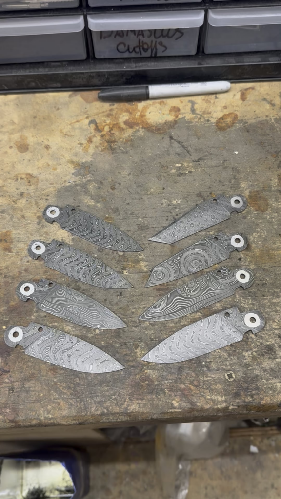Damascus reblades just finished