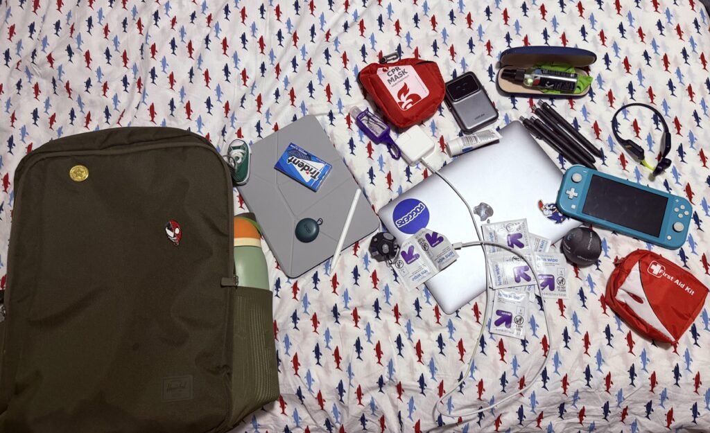Here’s what’s in my bag as someone preparing for their long work week.