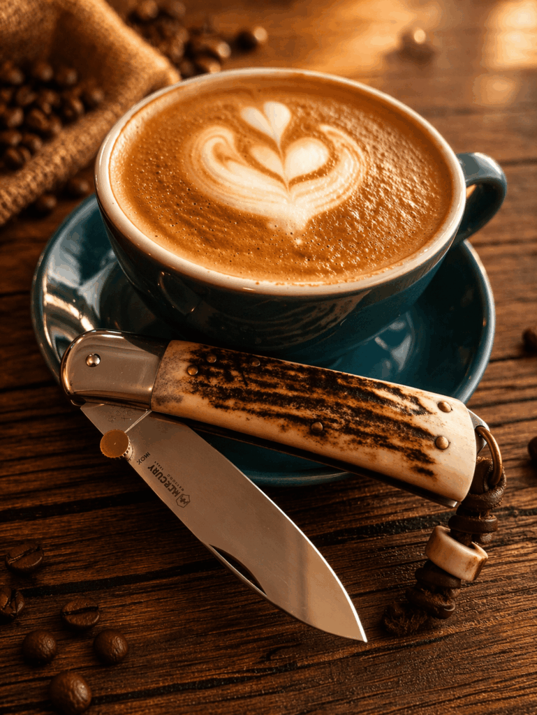 Mercury Hunting Lockback Stag Knife