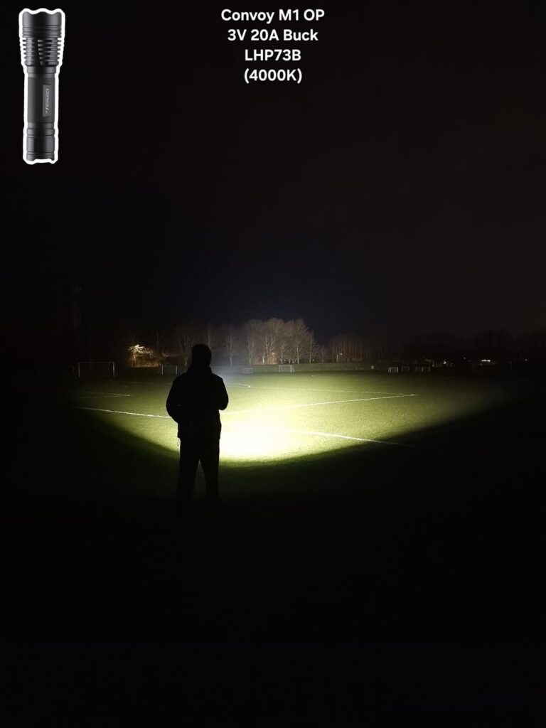 Convoy M1- 3V 20A - LHP73B (4000K) - Measurements + LHP531 (4000K) Beamshot Comparison 🔦🫘