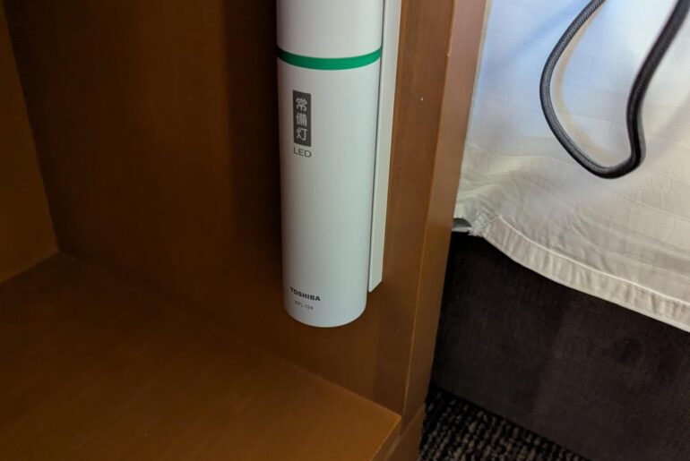 My Hotel In Tokyo Has An Emergency Light Powered By D Cells