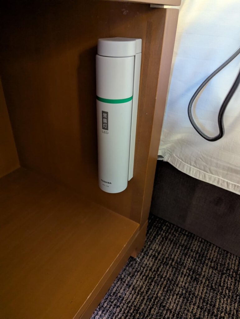 My Hotel In Tokyo Has An Emergency Light Powered By D Cells