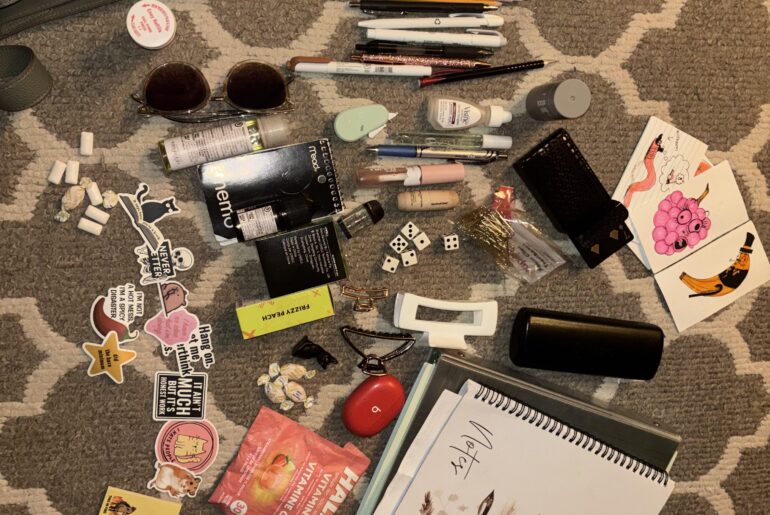 What can you tell about me with what’s in my bag :)