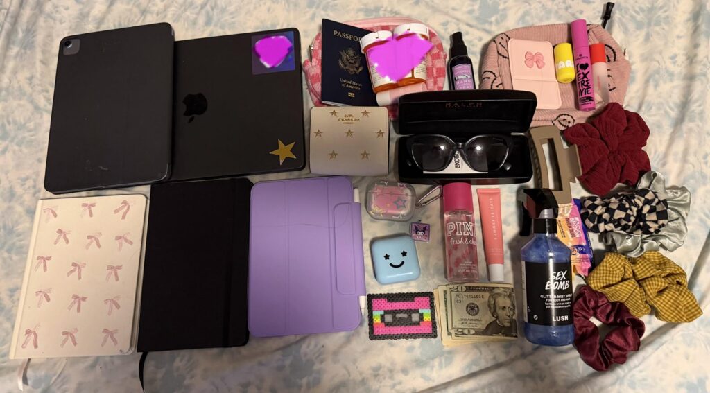 was going to do a guess what i do for work based on what's in my bag but my bag actually has zero clues