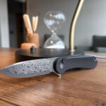 NKD Civivi Elementum carbon fiber and damascus