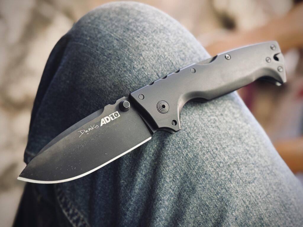 Cold Steel took an iconic knife and made it even better. AD10 in 3V and Ti “Blackout”.