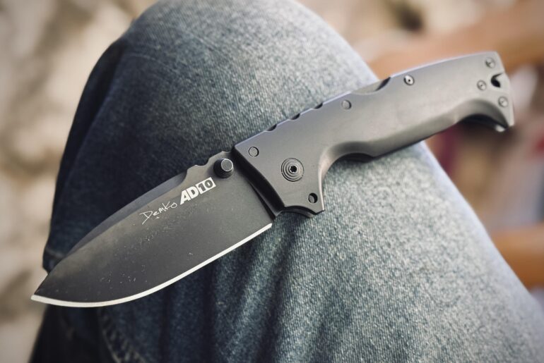Cold Steel took an iconic knife and made it even better. AD10 in 3V and Ti “Blackout”.