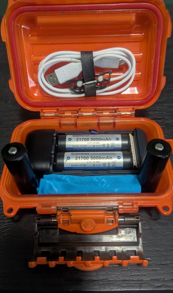 Spare battery kit for camping. It's silly but I'm excited about it