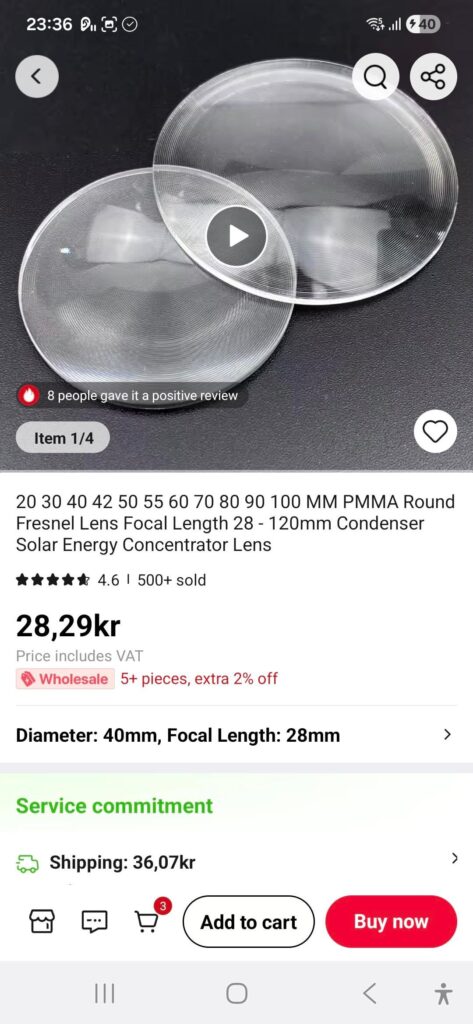 Fresnel for Convoy C8+