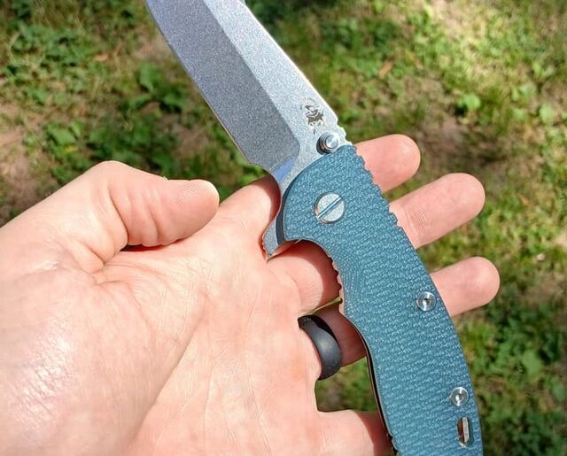 XM-18 3.5" Rit Dyed natural G10 scale