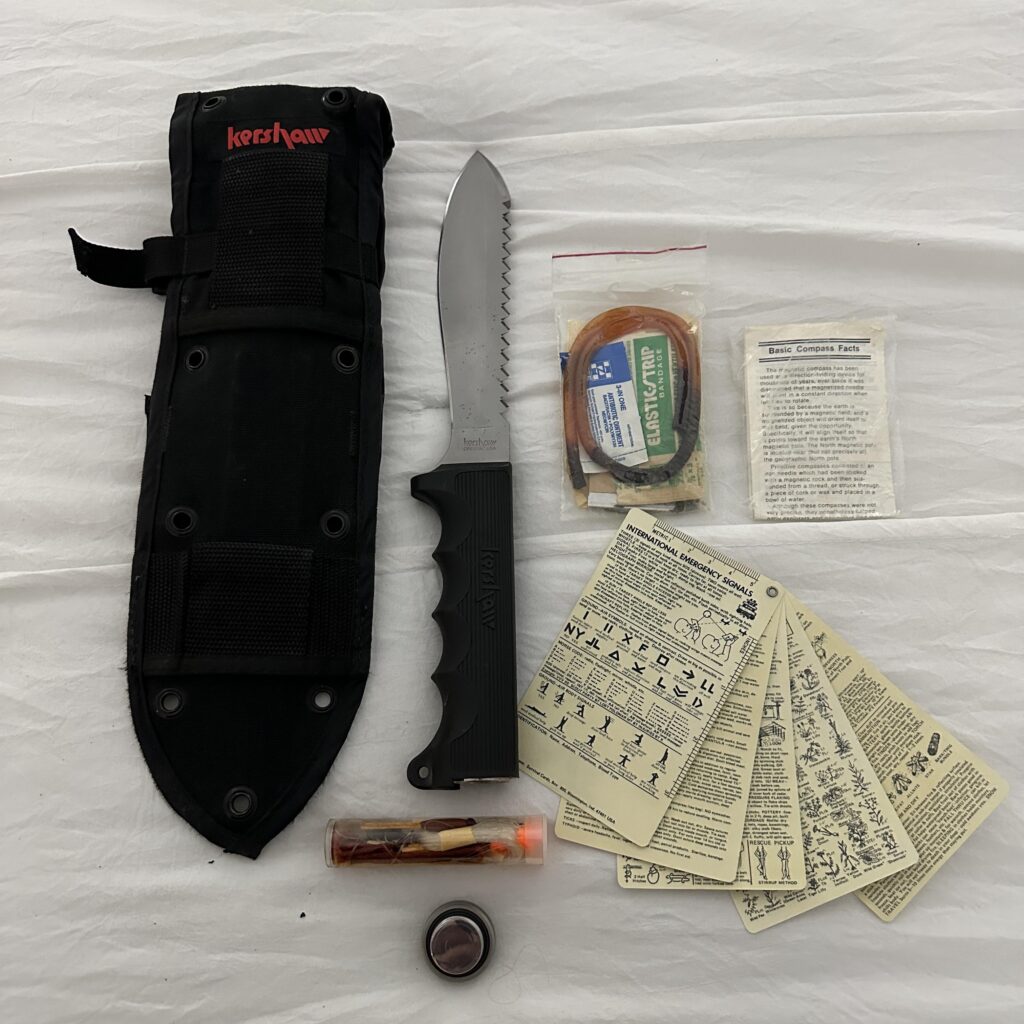 Kershaw survival knife that I bought on the Snap-0n truck 40 years ago