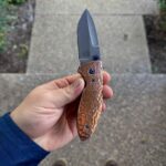 Today’s Blade: Tom Krein Alpha /// Hammered Copper /// Asymmetrical Dagger Grind #NKD