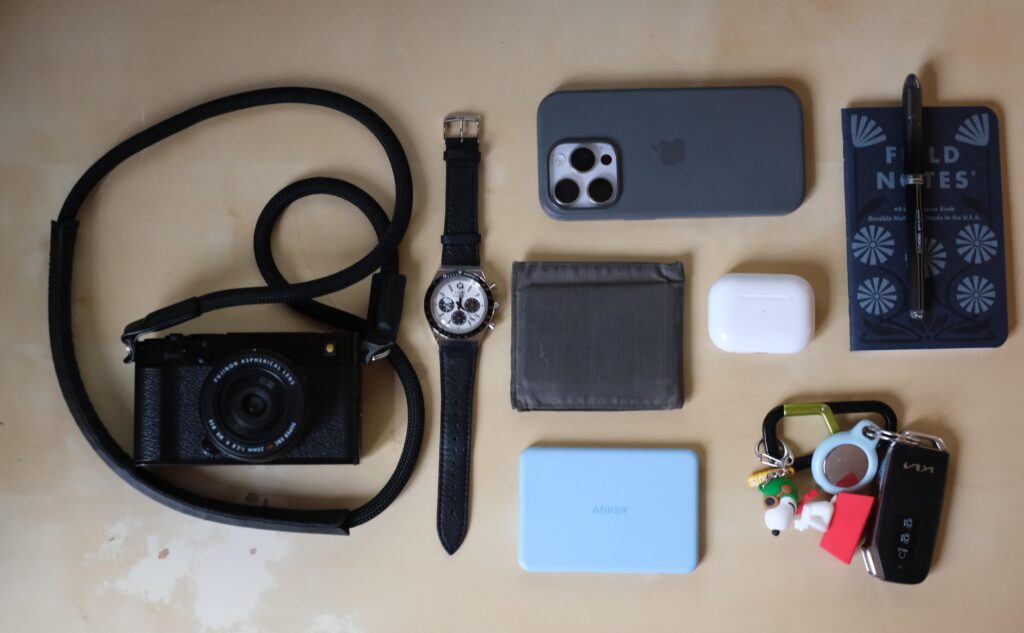 Gen X reporter's daily carry