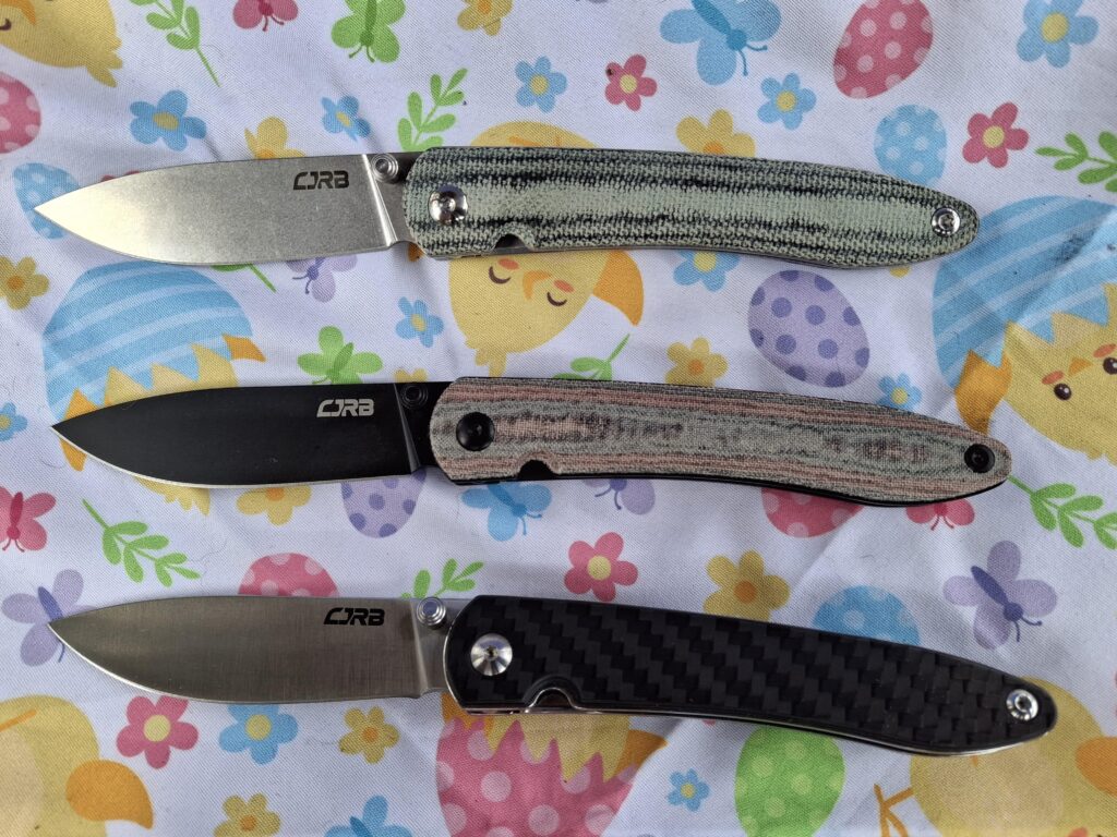 Almost Easter.... CJRB Rias, one in each steel. 12C27, RPM9, and S35VN