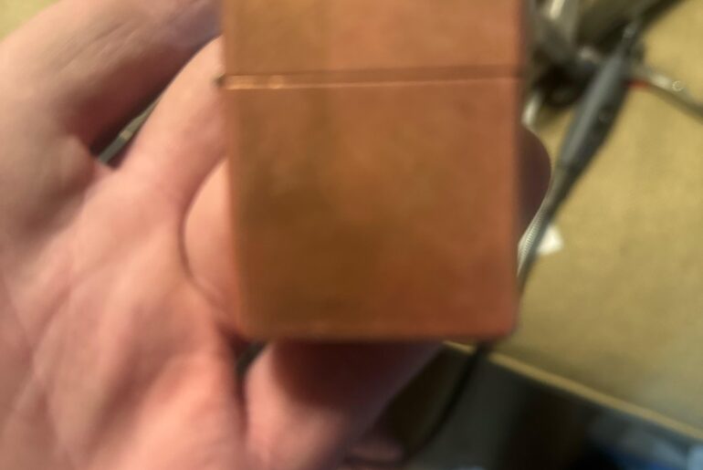 This is my new edc. Had a 20 year old factory laquer finish so I stripped it and gave it a nice polish to start growing my own patina. The solid copper is amazing how fuel saving it is. The metal on metal seal is airtight af. Got it on fb marketplace for $40!