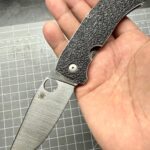 Spyderco Slysz Bowie with Ripps Garage Tech Rubber Grip Skin