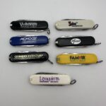 My accumulation of pharmaceutical marketing Swiss Army knives. Imagine if these companies just made drugs cheaper instead of buying custom knives