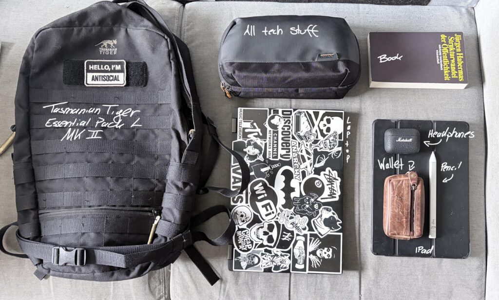 all i take with me to uni/work!