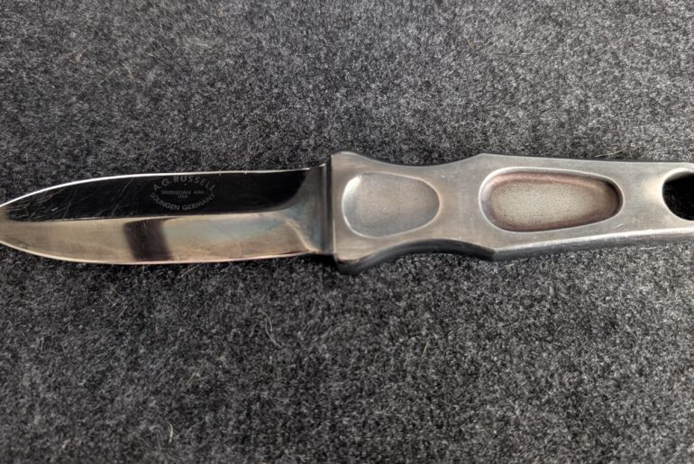 Just sharing my A.G. Russel Sting that my father gifted to me. He had since the late 1970s. I just think it's a pretty cool looking knife.