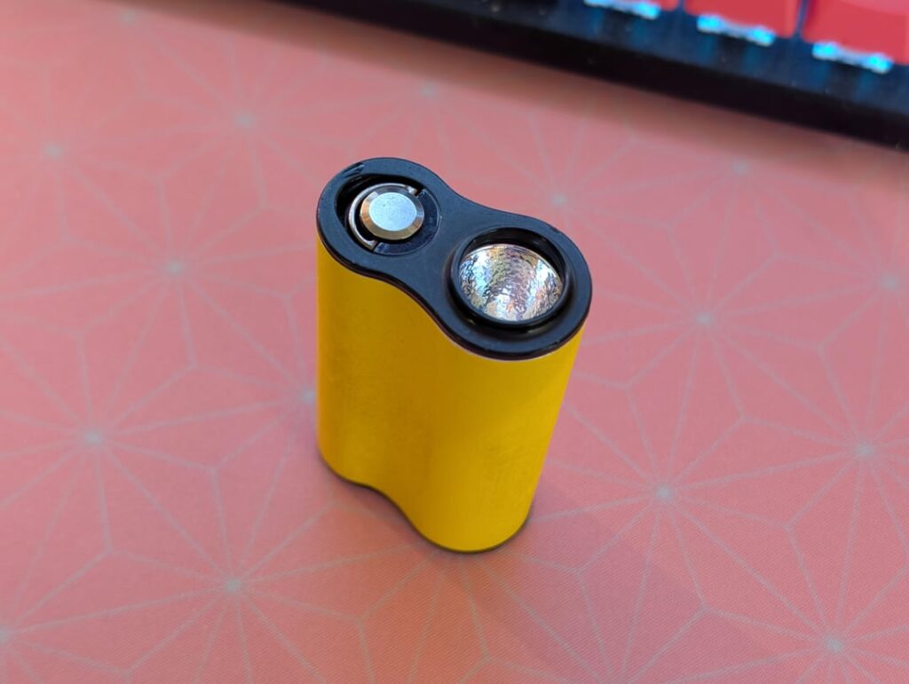 Custom convoyS21E inside 3D printed Vape Case