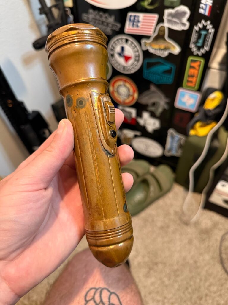 1920’s Solid Copper Flashlight