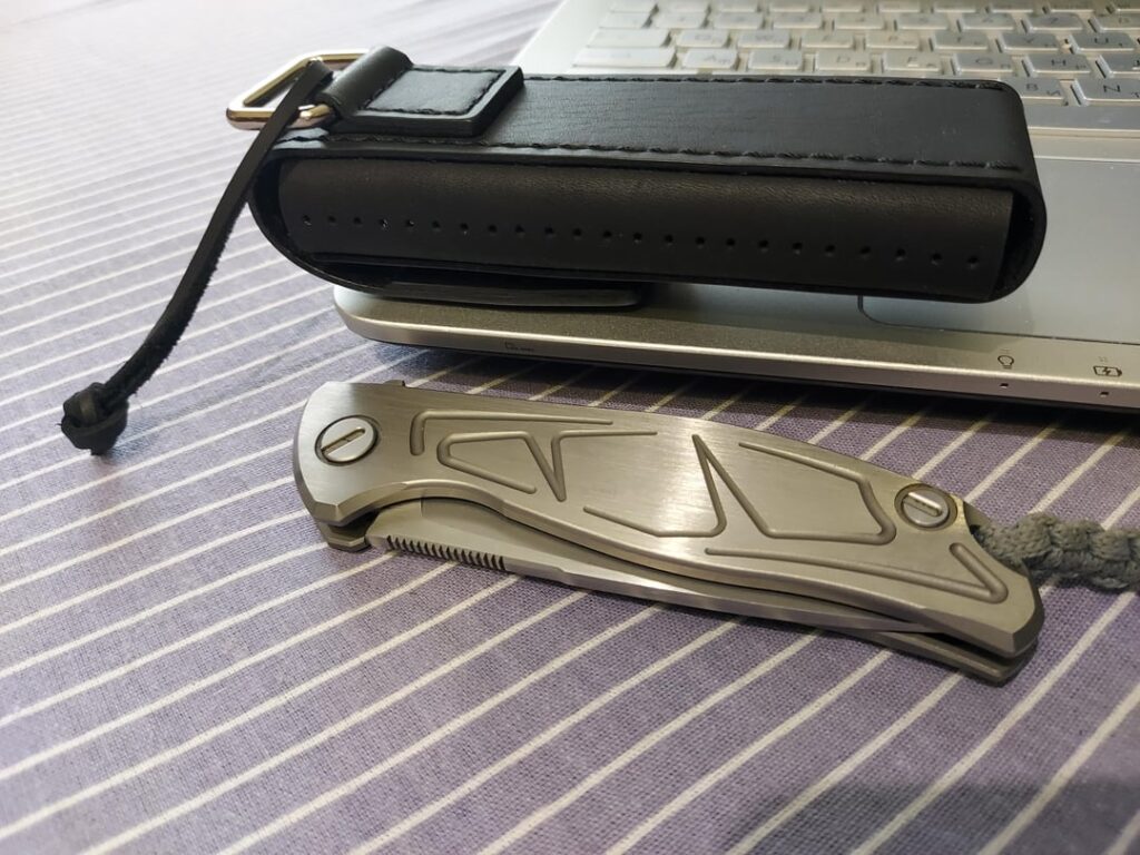 Green Thorn F95 and selfmade leather case