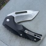 Anyone have a large every day carry smooth, flipper, beater knife like this? Looking for one exactly like this, but with stronger liner lock and better than D2 steel. JW The liner will slip if blade is stabbed and handle bent downward hard, etc. But do like it! Fidget flipping all day!