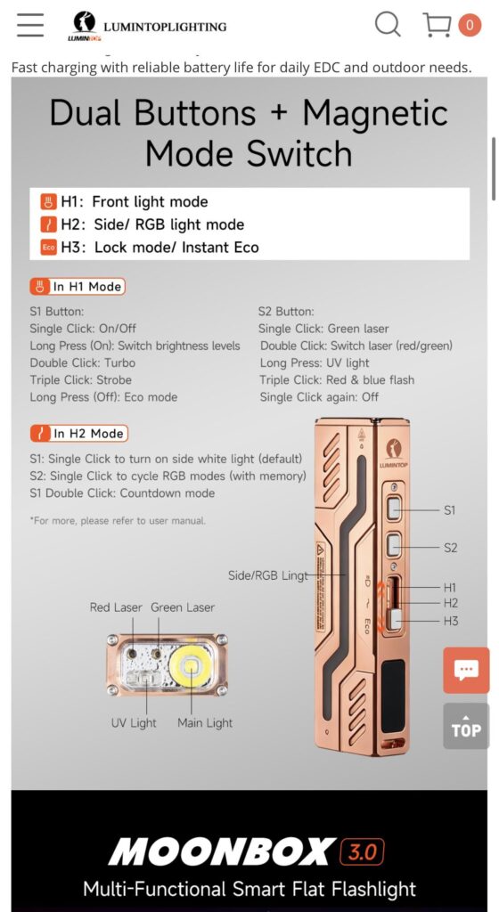 This Caught My Attention Today. Lumintop Moonbox 3.0 in Copper.
